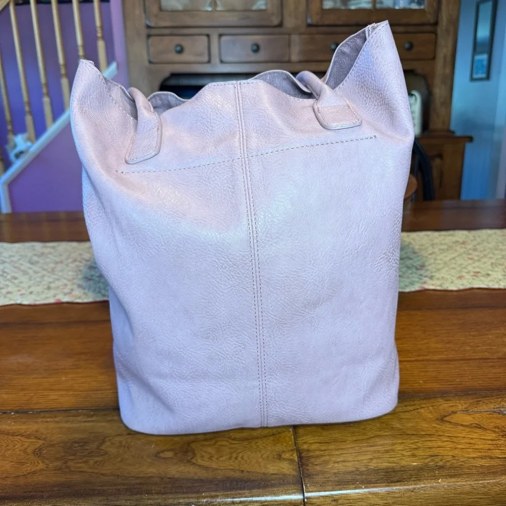 Joy Susan pink vegan tote